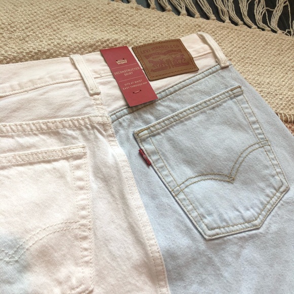 NWT Levi’s Two Tone Colorblock Alternative Skirt - Picture 7 of 7